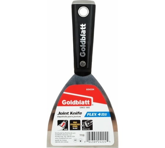 Изображение товара Шпатель Goldblatt из нержавеющей стали 102 мм, нейлоновая рукоятка, G24224