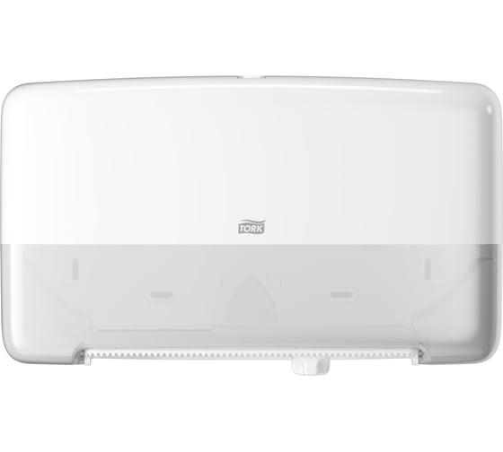 Изображение товара Двойной диспенсер для туалетной бумаги в мини-рулонах TORK Elevation Twin T2 белый 555500 22011