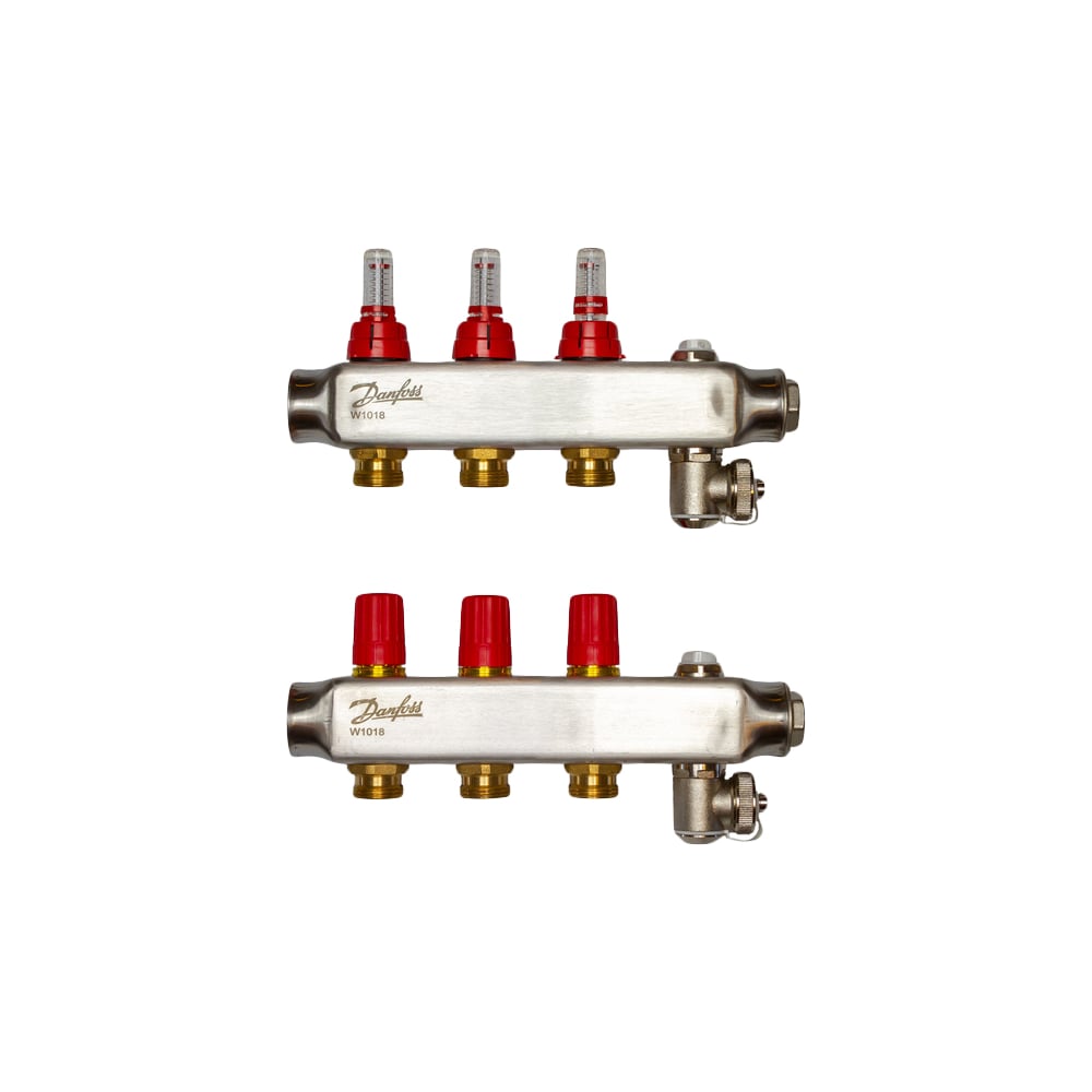 фото Коллекторы danfoss ssm-3f с расходомерами 3 контура 088u0753