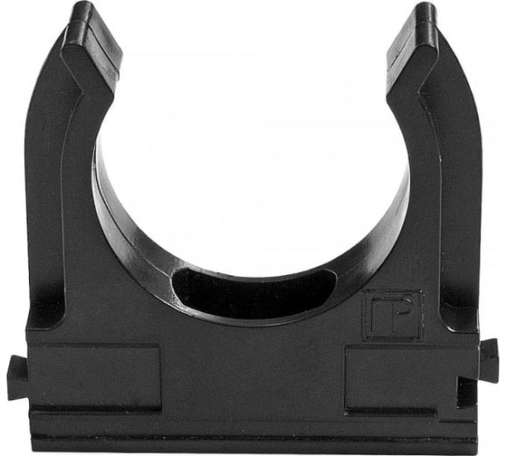 Изображение товара Крепёж-клипса для труб Промрукав Полистирол черная д50 в малой упаковке 5 шт PR13.0214