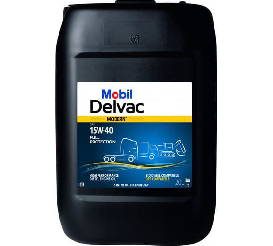 Изображение товара Масло MOBIL DELVAC Modern 15W-40 Full Protection, 20л 157057