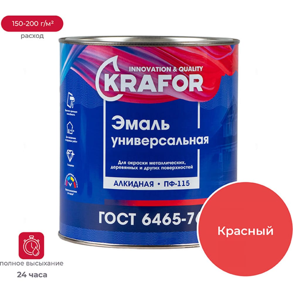 фото Универсальная атмосферостойкая эмаль krafor