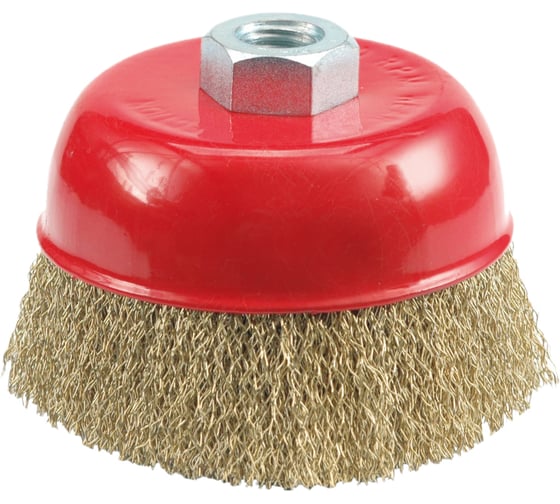 Изображение товара Щетка-крацовка 100 мм х М14 чашка с гайкой VOREL 06971 6971