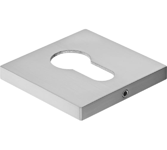 Изображение товара Накладка на евроцилиндр Rucetti RAP KH SLIM-S SC, на квадратной розетке 6 мм, цвет - матовый хром 9014624