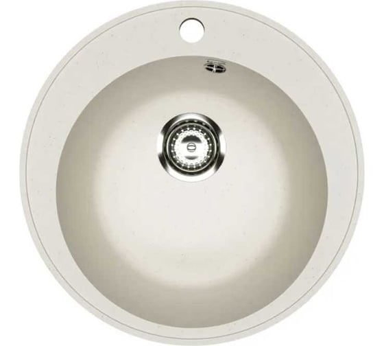 Изображение товара Кухонная мойка из искусственного камня Uperwood ECON круглая, белая матовая UPD-405_001 4910201227