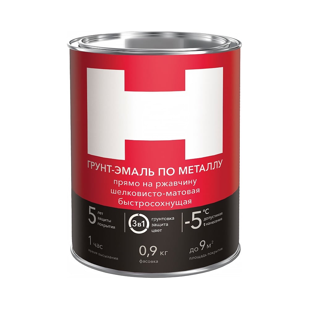 Изображение товара Грунт-эмаль по ржавчине Hummerton 3 в 1 голубой 0.9 кг защита металла