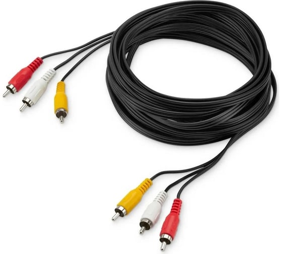 Изображение товара Кабель соединительный аудио-видео BURO 3хRCA (m)/3хRCA (m) 5м. черный (BAAC027-5) 817201
