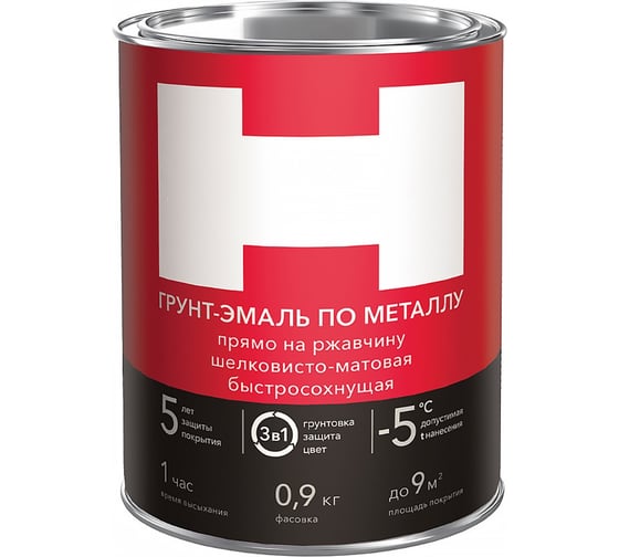 Изображение товара Грунт-эмаль по ржавчине Hummerton 3 в 1 синий 0.9 кг 14 205556