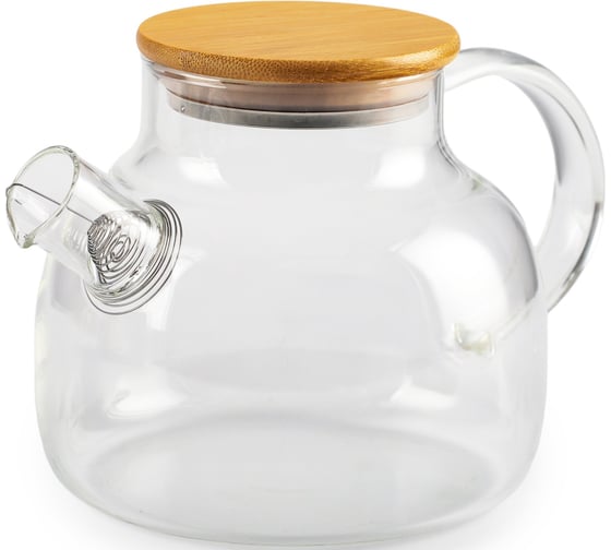 Изображение товара Заварочный чайник с бамбуковой крышкой Attribute pure 1000 мл ATT150