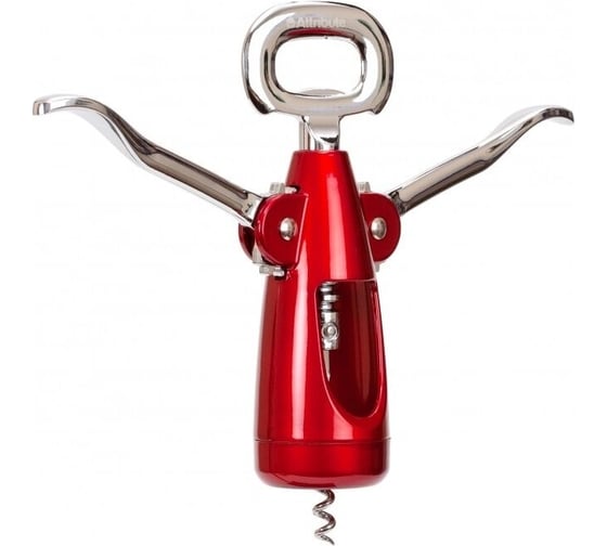 Изображение товара Штопор Attribute viva chrome красный металлик, 23 см ATV624