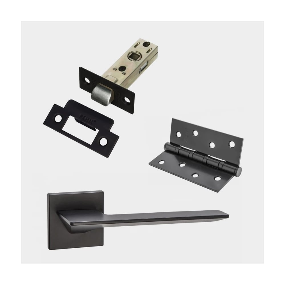 Изображение товара Комплект для межкомнатной двери PAULINIDOR 543-03 с ручками и петлями