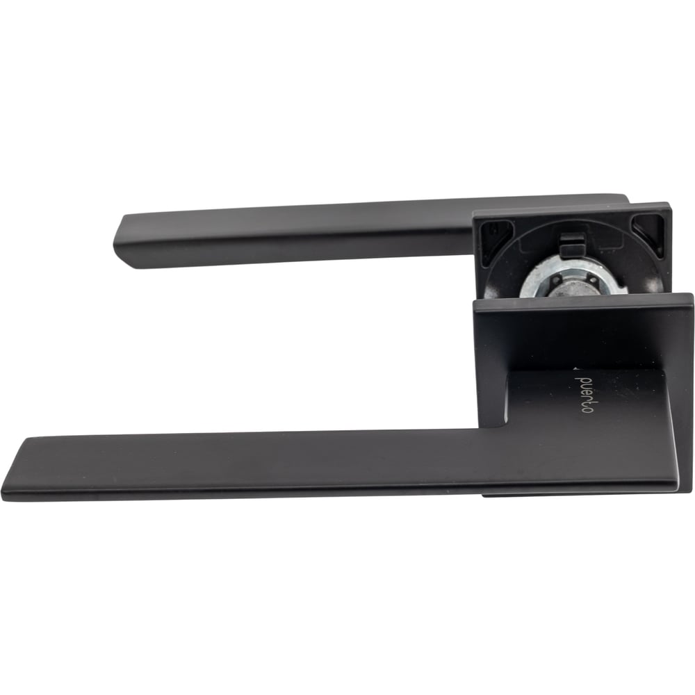 Изображение товара Комплект для межкомнатной двери PAULINIDOR ручки 543-03 slim, сантех. магнитная защелка 5096, завертка AL 03 slim, петли 2 шт, черный 543-03slim5096AL032SBL