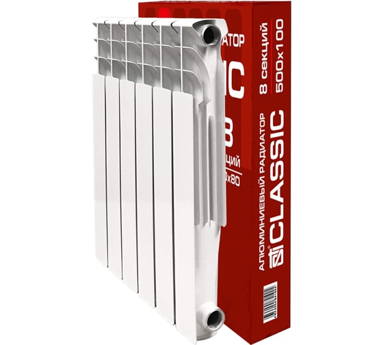 Изображение товара Радиатор STI AL 500/100, 8 секций 00000003422