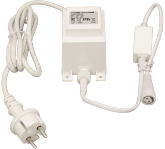 Изображение товара Трансформатор для статики TEAMPROF 220/24 В 60 Вт, белый, TPF-220AC/DC24-ST-60W-W