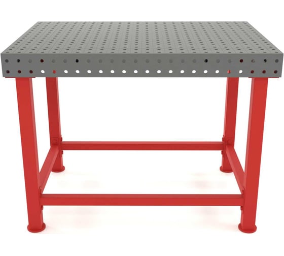 Изображение товара Сварочный стол Flamet 1000x1500, Optima 8 мм, подстолье с перемычками PBK-1000x1500-8