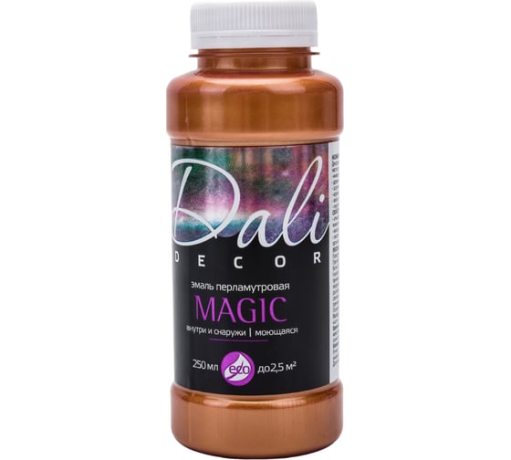 Изображение товара Перламутровая эмаль Dali-Decor Magic бронза 0.25 л 6/12 203406