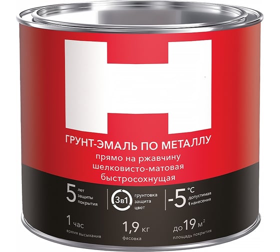 Изображение товара Грунт-эмаль по ржавчине Hummerton 3 в 1 желтый 1.9 кг 6 205551