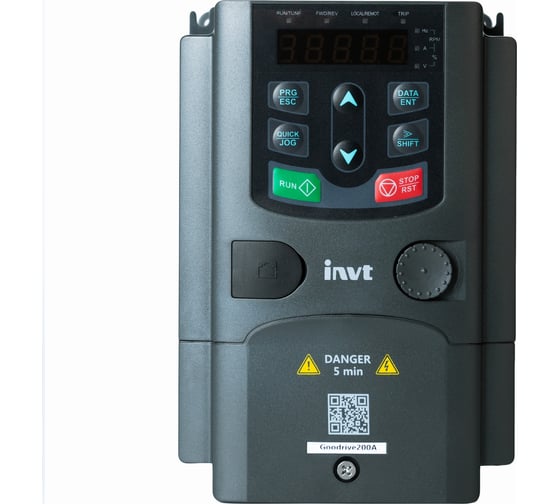 Изображение товара Частотный преобразователь INVT GD200A 0,75 кВт 380В IP 20 (GD200A-0R7G-4) 90001-01103
