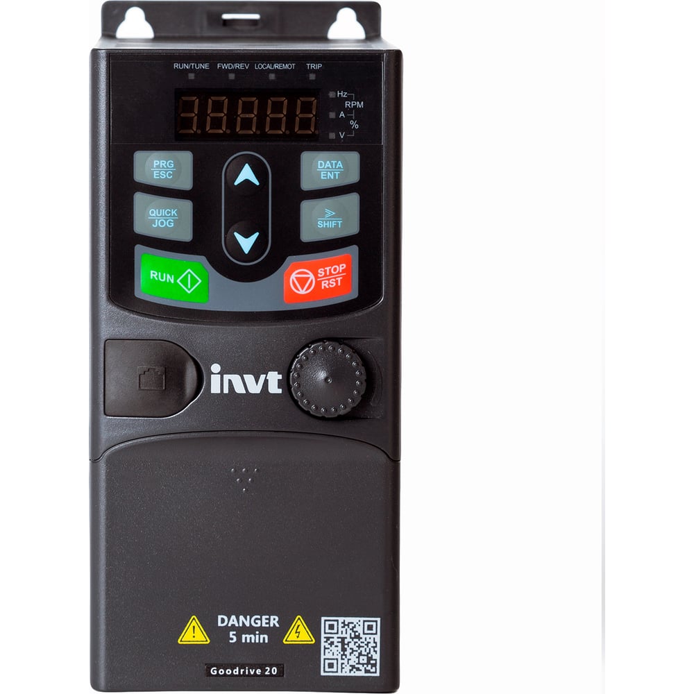 Частотный преобразователь INVT GD20 0,75 кВт 220В IP20 (GD20-0R7G-SS2) 90001-00871