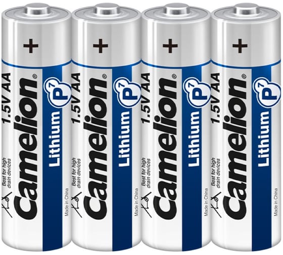 Изображение товара Батарейки Lithium литиевые АА/FR6, упаковка 4 шт Camelion 15243