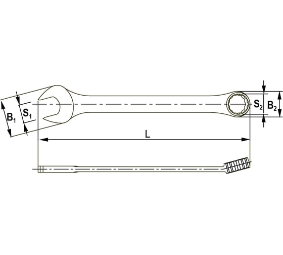 Изображение товара Гаечный ключ Thorvik CWI0001 комбинированный дюймовый 1 52900
