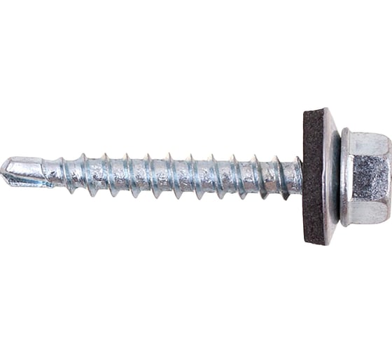 Изображение товара Кровельный саморез Стройбат оцинкованный с буром 4.8x28 мм 300 шт. 024570
