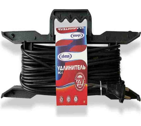 Изображение товара Удлинитель Облик РС 1 гн (рамка) 50 м ПВС 2х0,75 10 А УТ-00000676