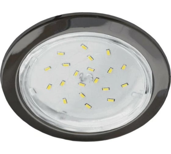 Изображение товара Светильник Ecola Gx53 h4 ld5300 встраиваемый без рефл. с подсветкой черный матовый 48x106 к+ SR53LDEFB