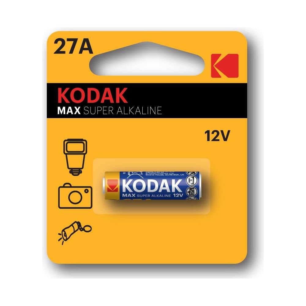 Изображение товара Батарейка KODAK 27a 1bl max щелочной типоразмера 27А GP27A MN27 12 В
