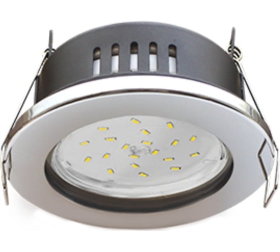 Изображение товара Светильник Ecola Gx53 h9 защищенный ip65 встраиваемый без рефл. хром 98x55 FC5365ECB