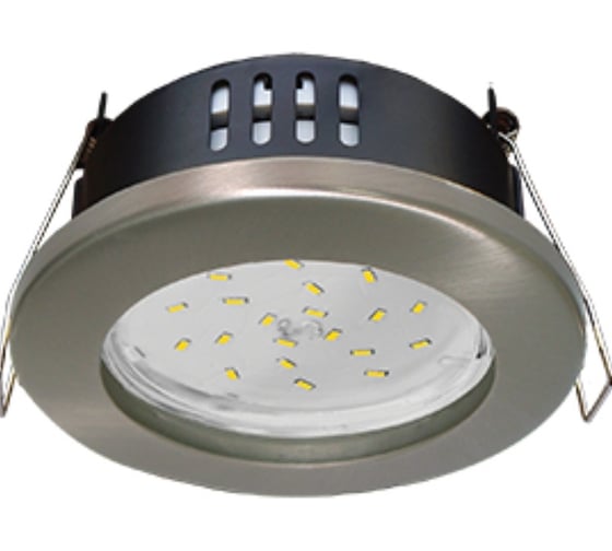 Изображение товара Светильник Ecola Gx53 h9 защищенный ip65 встраиваемый без рефл. сатин-хром 98x55 FS5365ECB