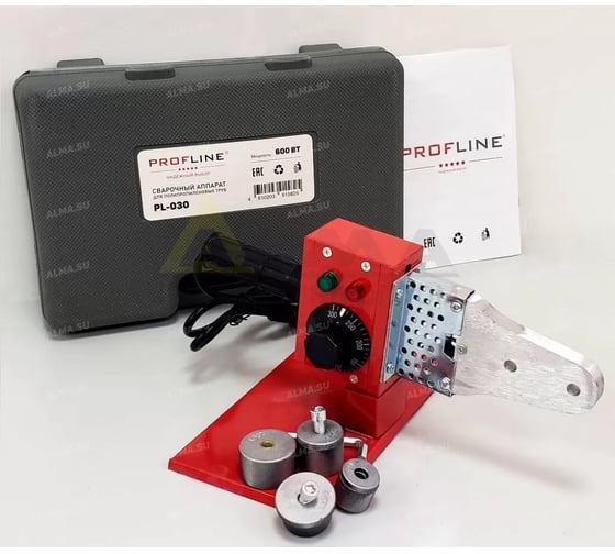Изображение товара Комплект сварочного оборудования PROFLINE 600 вт (насадки 20-32 мм), пластик.бокс УТ-00047456