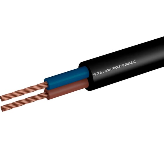 Изображение товара Кабель ГОСТок Кгтт 2x1, черный, (10) ГТ2459