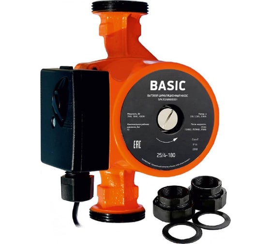 Изображение товара Циркуляционный насос PROFLINE basic 25/4-180 (гайки, кабель) УТ-00047612