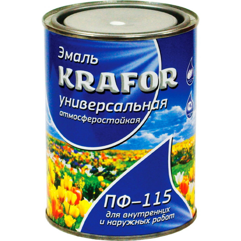 фото Универсальная эмаль krafor пф-115 кремовая 0.8 кг 6 206144