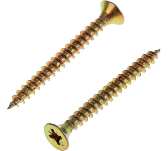 Изображение товара Универсальные шурупы Доброга 4x12 мм, желтый цинк, 2000 шт. ЦБ-00028685
