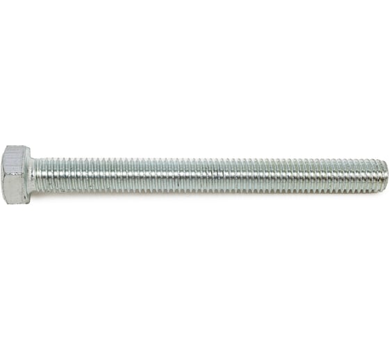 Изображение товара Болт Доброга М8x80 мм, цинк, к.п. 4.8, DIN 933, 5 шт. ТД-00009481