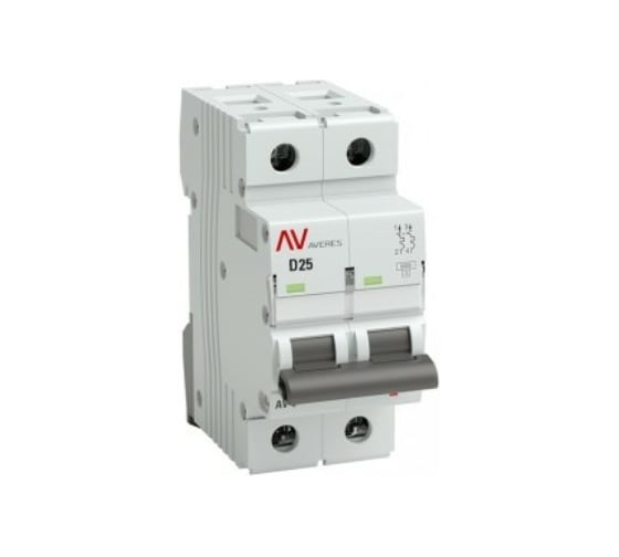 Изображение товара Автоматический выключатель EKF AV-6 2P 25A D 6kA AVERES mcb6-2-25D-av