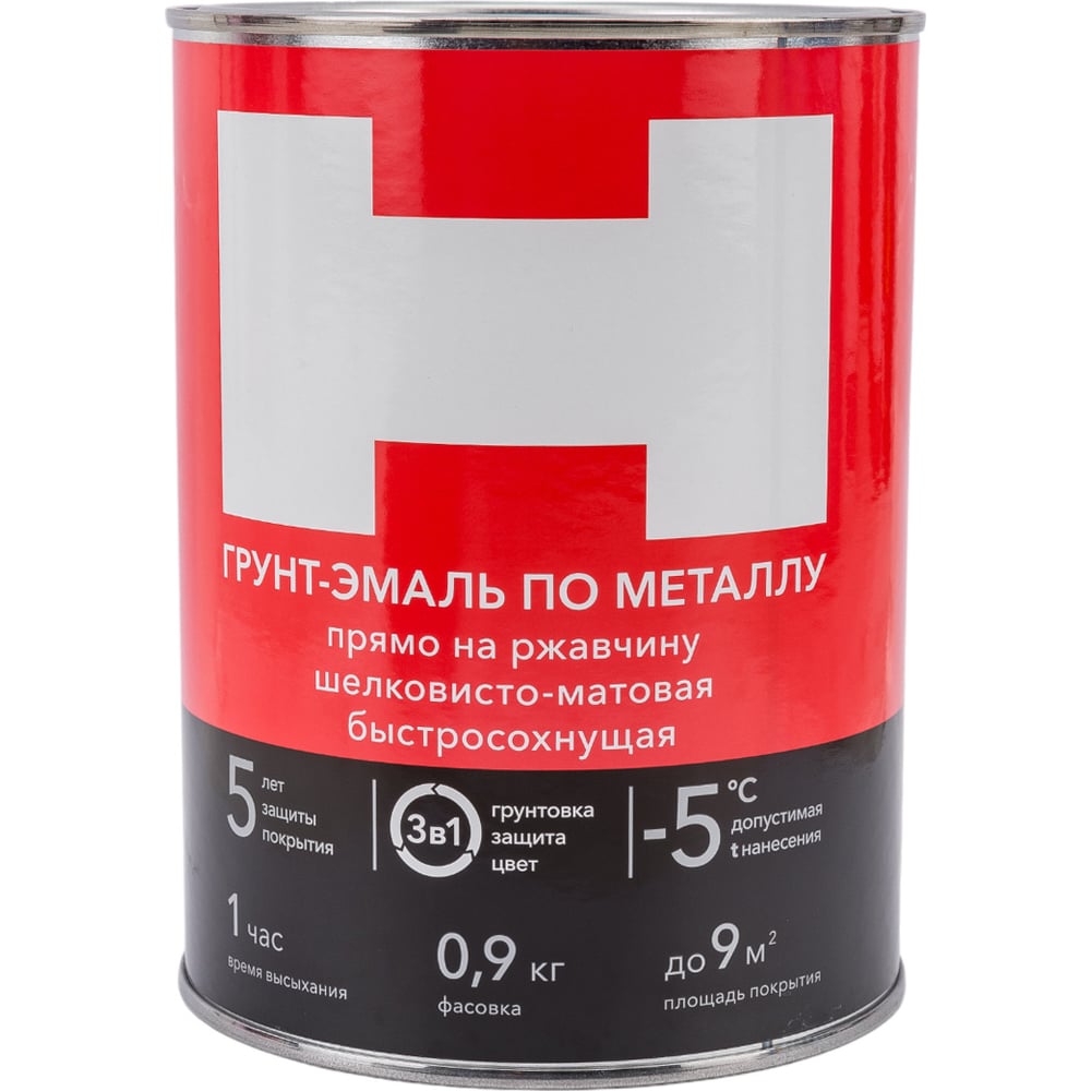 Изображение товара Грунт-эмаль по ржавчине Hummerton 3 в 1 желтый 0.9 кг для металла защита