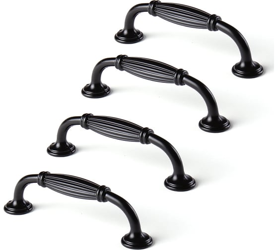 Изображение товара Ручка-скоба Larvij 4 шт.+ крепеж, 96 мм L4.008.96BLx4