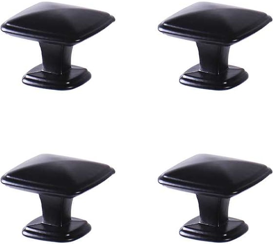 Изображение товара Ручка-кнопка для мебели Larvij 4 шт. L4.knob06BLx4