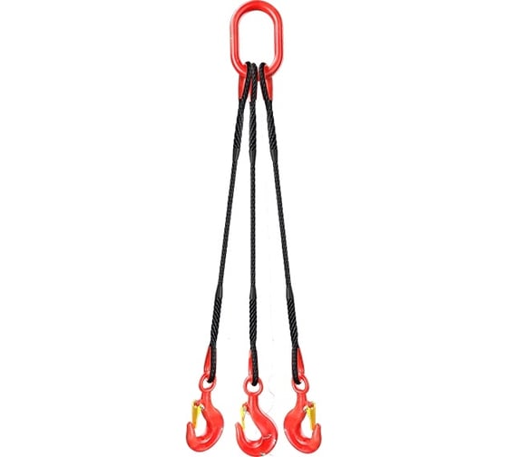 Изображение товара Канатный строп Grosco 3ск 2.5 т, 2 м, заплетка RS3X02502