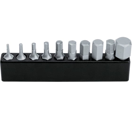 Изображение товара Набор сменных битов шестигранных HEX (H1.5-H10) насадок 1/4" 10 пр. AIST 10106010H 00-00011062