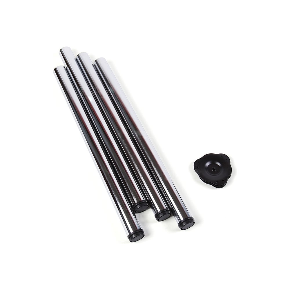 Изображение товара Комплект мебельных опор Larvij 4 шт., диаметр 50 мм, длина 71 см, хром