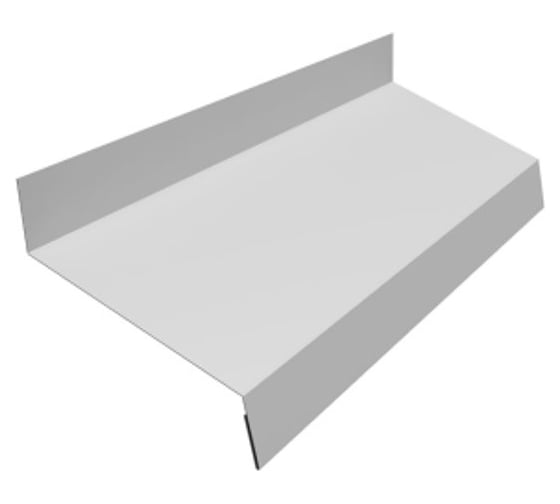 Изображение товара Отлив металлический Дигрус 2000x90x0,4 белый ОМ-20904-Б/Д