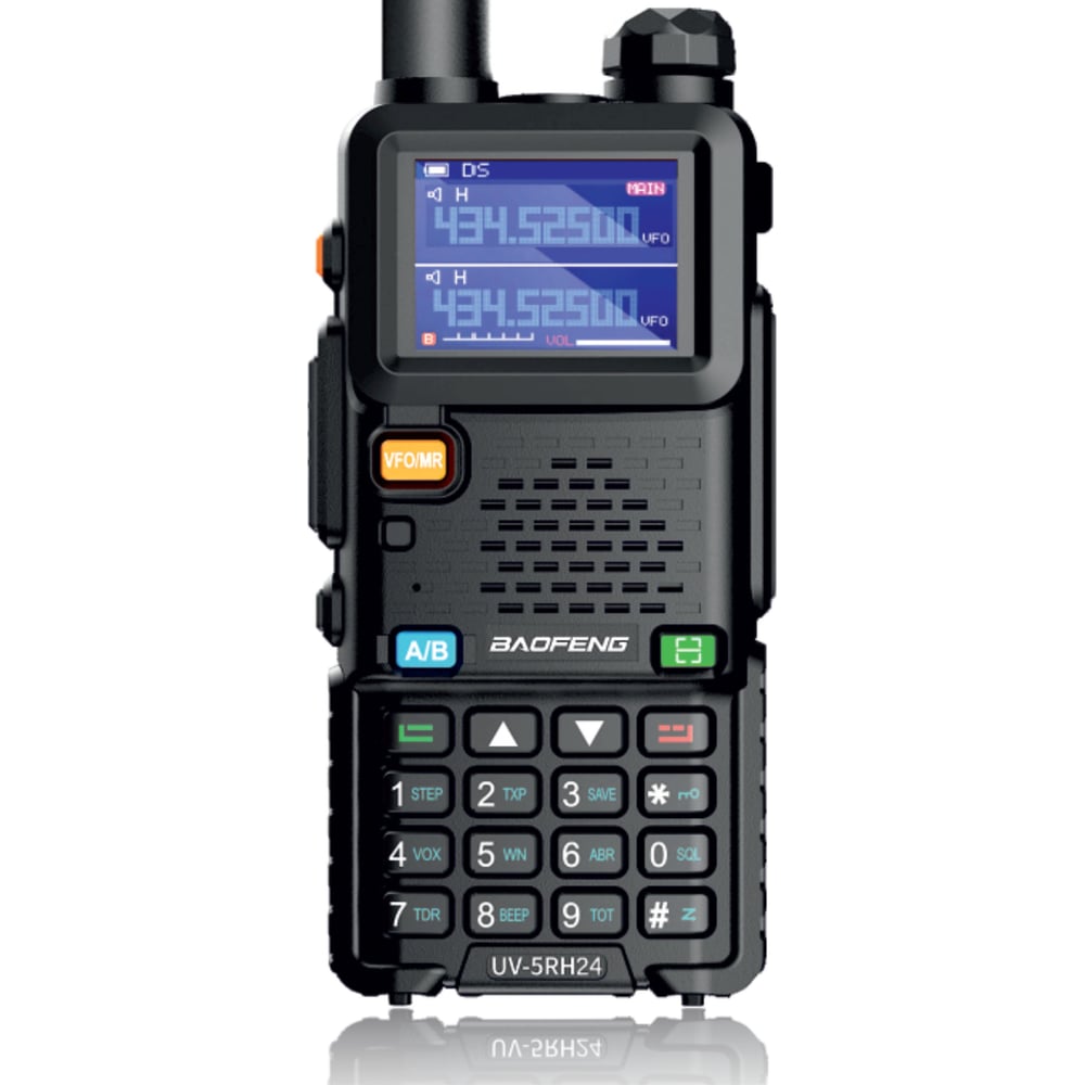 Изображение товара Рация Baofeng UV-5RH24 2500 мАч, 136-174/400-520 МГц, 999 каналов, 10 Вт 00030058