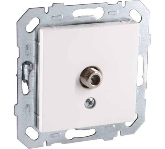 Изображение товара ТВ-розетка встраиваемая Netelsan цвет белый M.U.TVU.50000