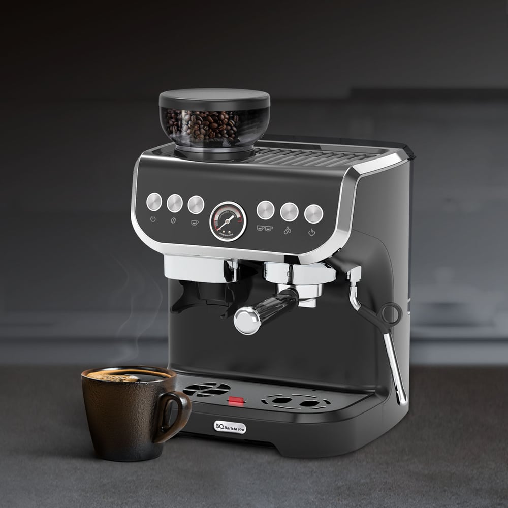 Изображение товара Кофеварка BQ cm5000 черный рожковая для эспрессо и капучино