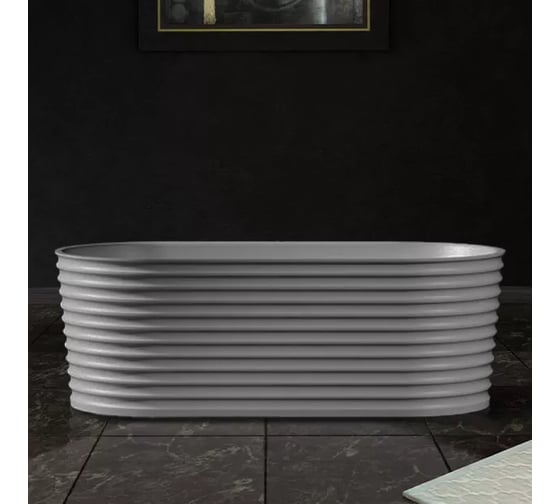 Изображение товара Ванна из искусственного камня ABBER Stein белая матовая AS9650