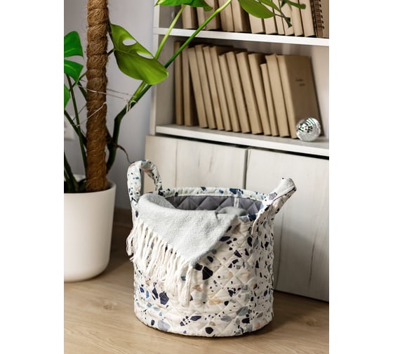 Изображение товара Корзина Bath Plus terrazzo 35x30 см SBM-201